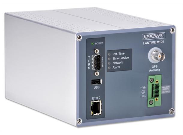 Meinberg LANTIME M100/GPS, DIN-rail Inkl. GPS antenne og 20m RG58 kabel